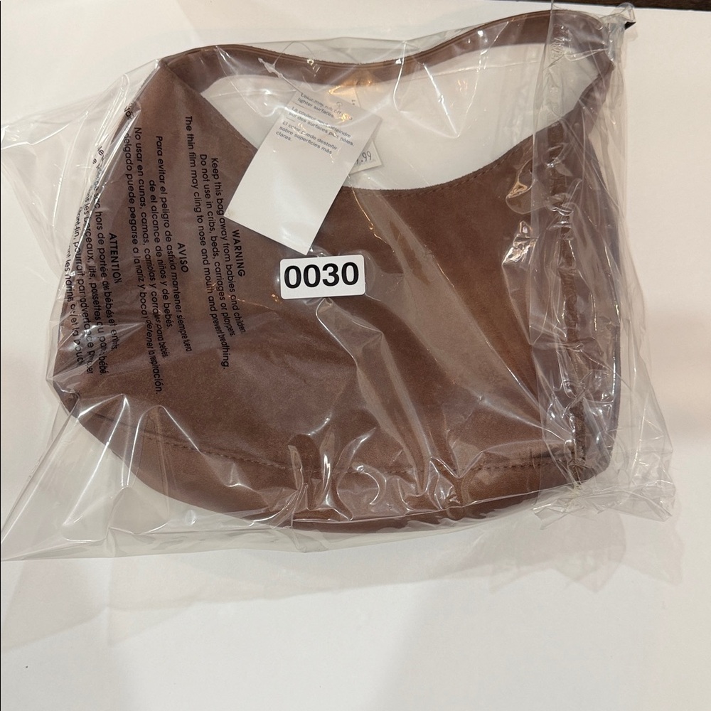 Old Navy Brown Suede Hobo Shoulder Bag - Picture 7 of 7